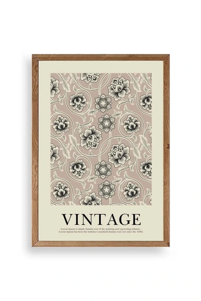 Vintage Ahşap Çerçeveli Tablo 50 x 70 ürün görseli 1