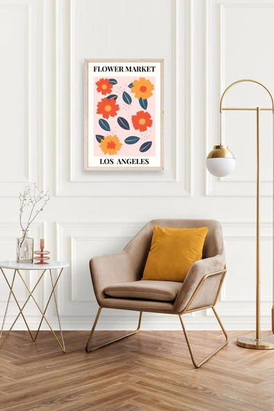 Çiçek Ahşap Çerçeveli Tablo 50 x 70 - Resim 2