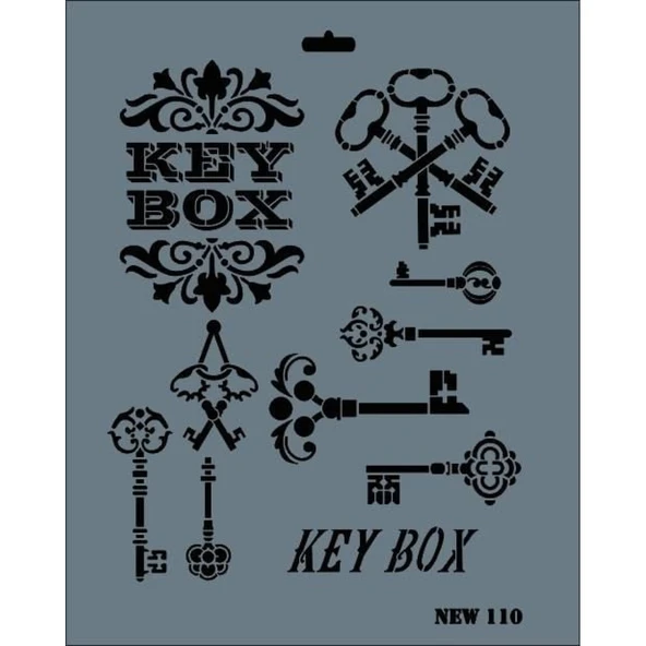 Rich New Seri N-110 Stencil 35x25 cm - Resim 2