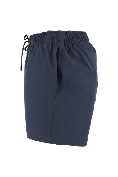 Erkek Deniz Şortu Cepli Pamuklu Polyester Su Yitici Özellik Tahriş Etmeyen Astar Lacivert BS-224 - Resim 4
