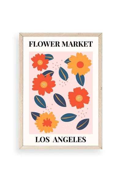 Çiçek Ahşap Çerçeveli Tablo 30 x 42 ürün görseli 1