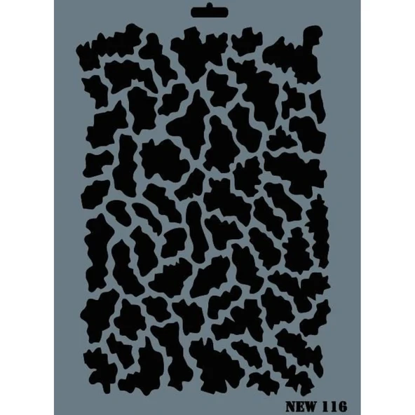 Rich New Seri N-116 Stencil 35x25 cm - Resim 3