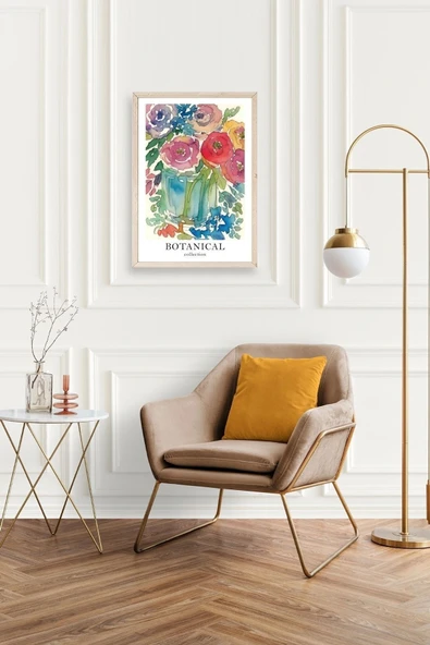 Çiçek Ahşap Çerçeveli Tablo 23 x 30 - Resim 2