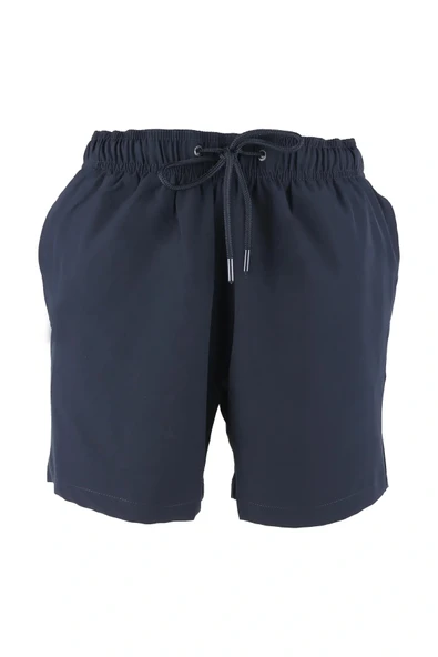 Erkek Deniz Şortu Cepli Pamuklu Polyester Su Yitici Özellik Tahriş Etmeyen Astar Lacivert BS-224 - Resim 3