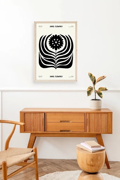 Soyut Ahşap Çerçeveli Tablo 23 x 30 - Resim 3