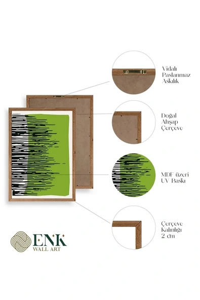 Modern Ahşap Çerçeveli Tablo 50 x 70 - Resim 4
