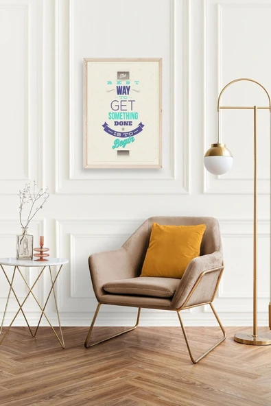 Motto Ahşap Çerçeveli Tablo 23 x 30 - Resim 2