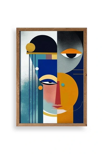 Modern Ahşap Çerçeveli Tablo 23 x 30 ürün görseli 1