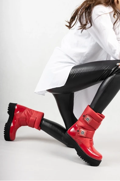 Miah Kırmızı Rugan Kar Bot - Resim 2