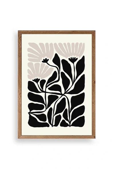 Çiçek Ahşap Çerçeveli Tablo 50 x 70 ürün görseli 1