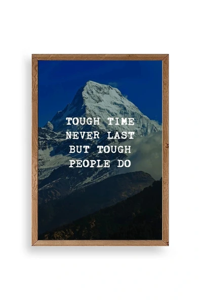 Motto Ahşap Çerçeveli Tablo 30 x 42 ürün görseli 1