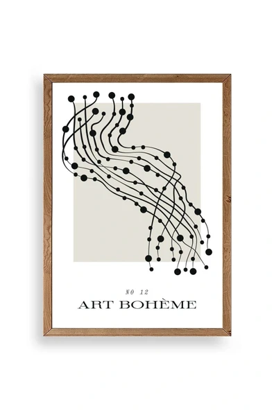 Soyut Ahşap Çerçeveli Tablo 23 x 30 ürün görseli 1