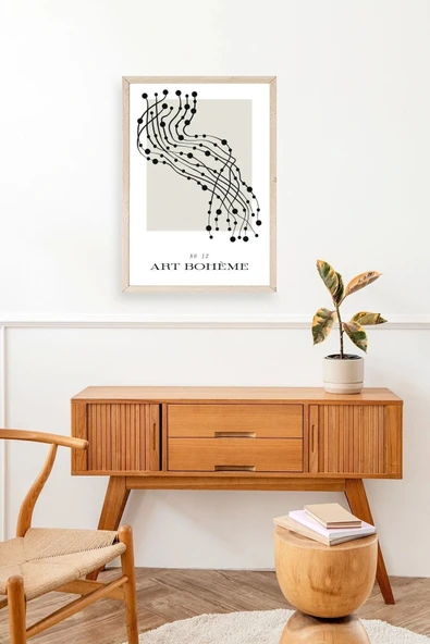 Soyut Ahşap Çerçeveli Tablo 23 x 30 - Resim 3