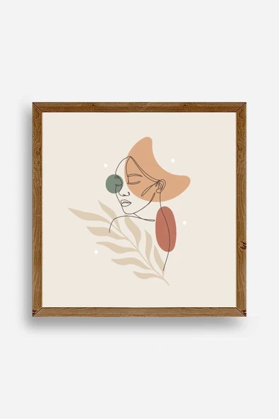 Modern Ahşap Çerçeveli Tablo 42 x 42 ürün görseli 1