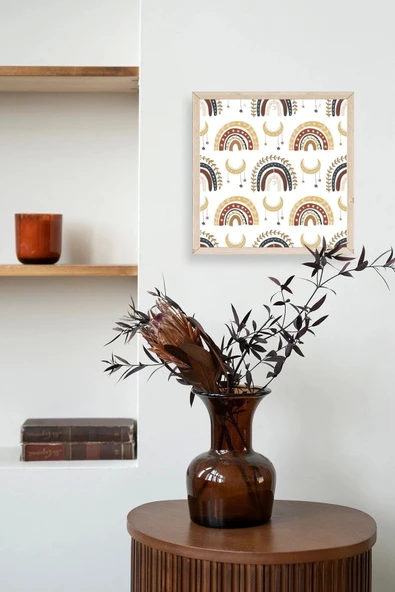 Gökkuşağı Ahşap Çerçeveli Tablo 50 x 50 - Resim 3