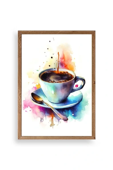 Kahve Ahşap Çerçeveli Tablo 50 x 70 ürün görseli 1