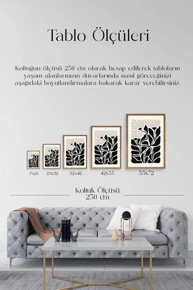 Çiçek Ahşap Çerçeveli Tablo 30 x 42 - Resim 5