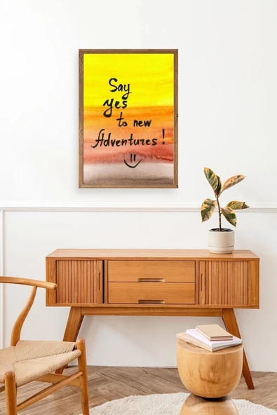 Motto Ahşap Çerçeveli Tablo 23 x 30 - Resim 3