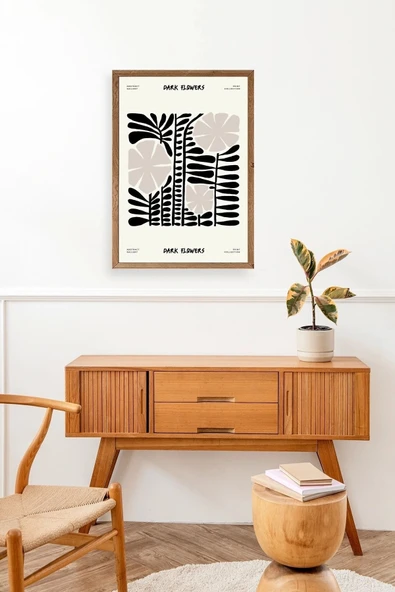 Çiçek Ahşap Çerçeveli Tablo 30 x 42 - Resim 3