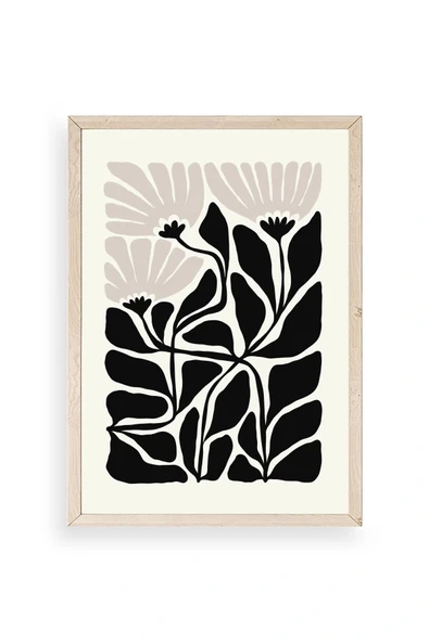 Çiçek Ahşap Çerçeveli Tablo 30 x 42 ürün görseli 1