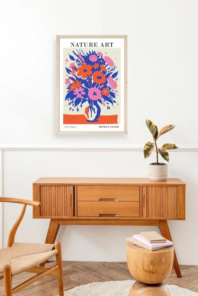 Çiçek Ahşap Çerçeveli Tablo 17 x 23 - Resim 3