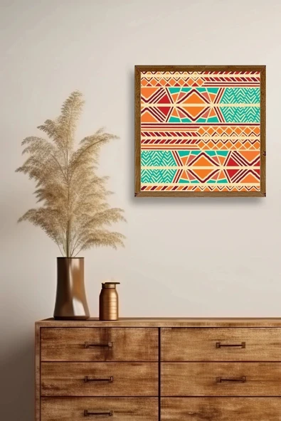 Motif Ahşap Çerçeveli Tablo 50 x 50 - Resim 2