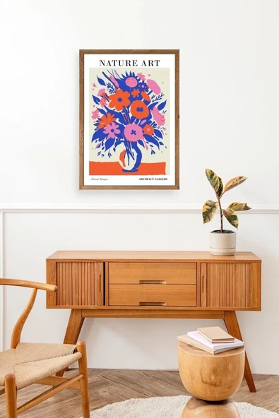 Çiçek Ahşap Çerçeveli Tablo 23 x 30 - Resim 3