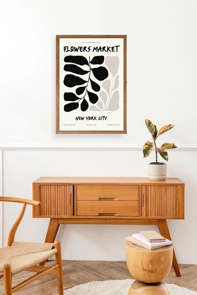 Yaprak Ahşap Çerçeveli Tablo 30 x 42 - Resim 3