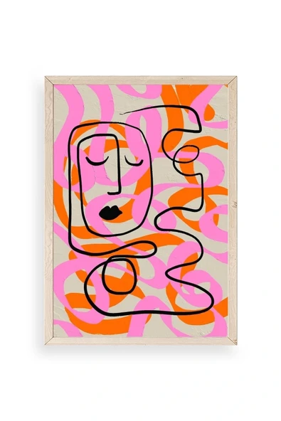 Soyut Ahşap Çerçeveli Tablo 50 x 70 ürün görseli 1