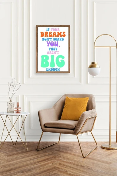 Motto Ahşap Çerçeveli Tablo 23 x 30 - Resim 2