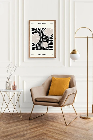 Çiçek Ahşap Çerçeveli Tablo 30 x 42 - Resim 2