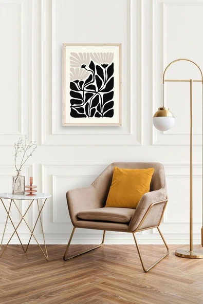 Çiçek Ahşap Çerçeveli Tablo 30 x 42 - Resim 2