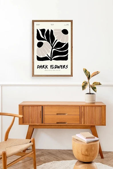 Çiçek Ahşap Çerçeveli Tablo 23 x 30 - Resim 3