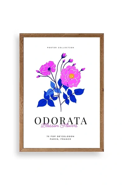 Çiçek Ahşap Çerçeveli Tablo 30 x 42 ürün görseli 1