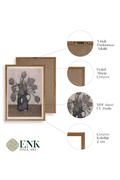 Everbag Ahşap Çerçeveli Tablo 23 x 30 - Resim 4