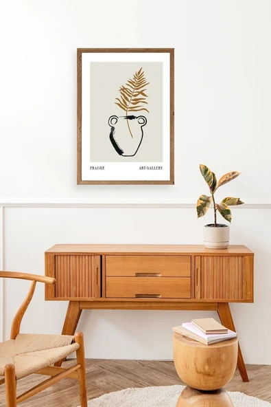 Vazo Ahşap Çerçeveli Tablo 30 x 42 - Resim 3