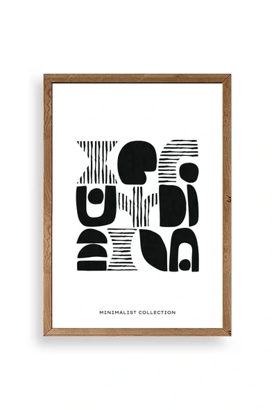 Soyut Ahşap Çerçeveli Tablo 23 x 30 ürün görseli 1