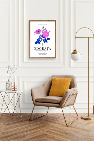 Çiçek Ahşap Çerçeveli Tablo 30 x 42 - Resim 2