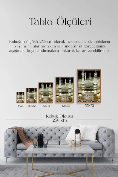 Kabe Ahşap Çerçeveli Tablo 50 x 70 - Resim 5