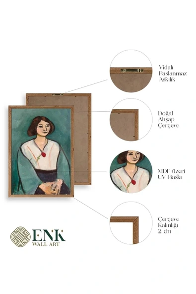 Picasso Ahşap Çerçeveli Tablo 50 x 70 - Resim 4