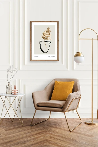 Vazo Ahşap Çerçeveli Tablo 30 x 42 - Resim 2