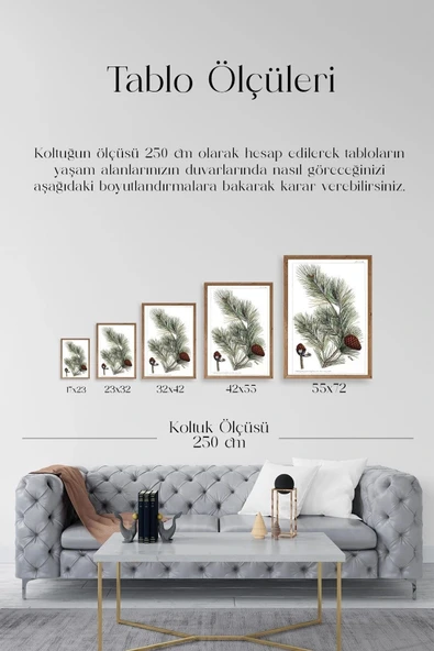 Çam Ahşap Çerçeveli Tablo 30 x 42 - Resim 4