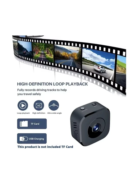 Wifi Mini Güvenlik Kamera (Uzaktan İzleme-Ses Dinleme-Hafıza Kart Kayıt) - Resim 2