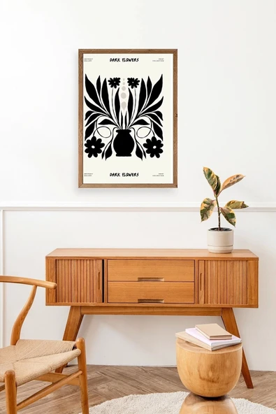 Çiçek Ahşap Çerçeveli Tablo 17 x 23 - Resim 3