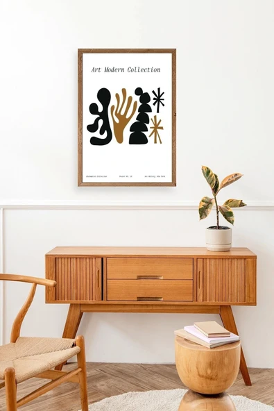 Soyut Ahşap Çerçeveli Tablo 23 x 30 - Resim 2