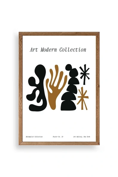 Soyut Ahşap Çerçeveli Tablo 23 x 30 ürün görseli 1