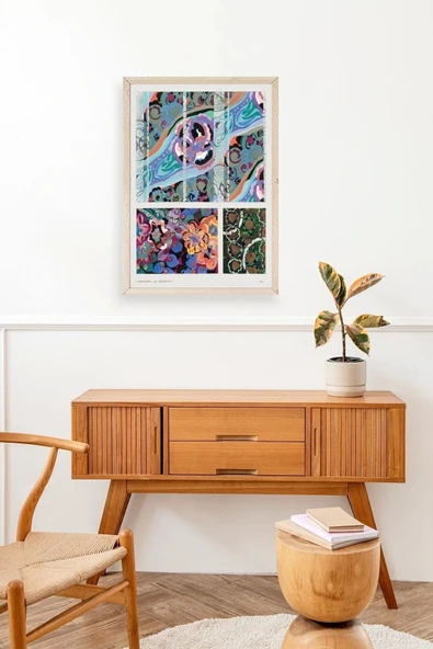 Varyasyonlar Ahşap Çerçeveli Tablo 30 x 42 - Resim 3