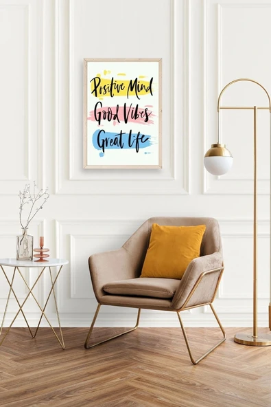 Motto Ahşap Çerçeveli Tablo 50 x 70 - Resim 2