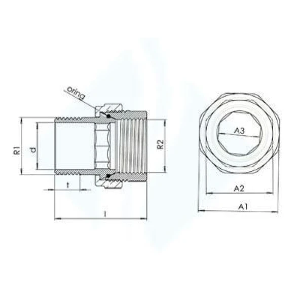 2''lik Düz Radyatör Rakoru - Resim 2