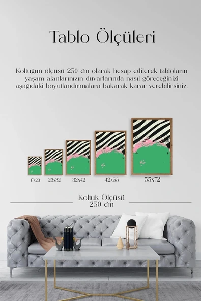 Modern Ahşap Çerçeveli Tablo 50 x 70 - Resim 5